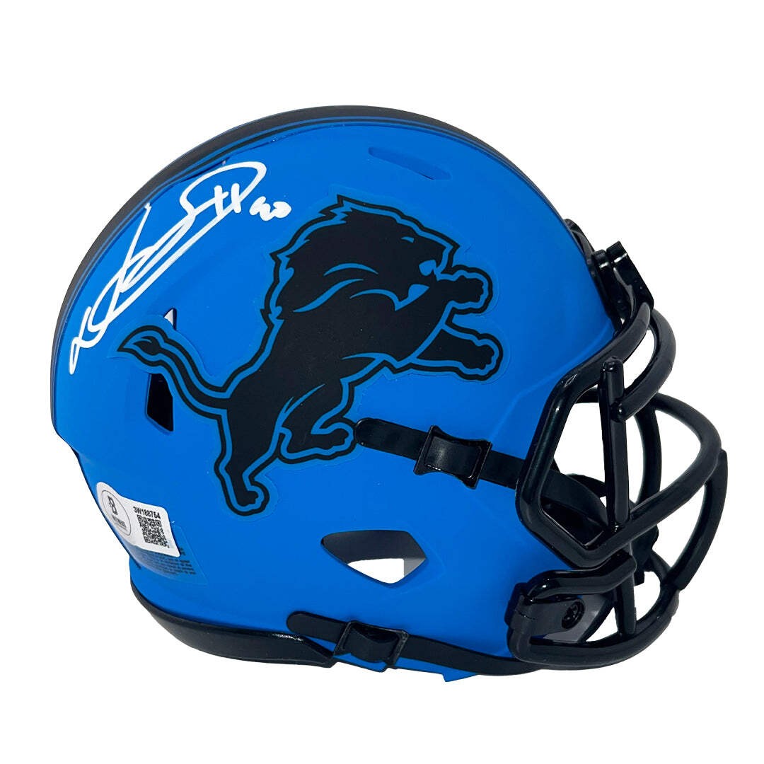 Ndamukong Suh Signed Detroit Lions Rave Mini Football Helmet (Beckett) 