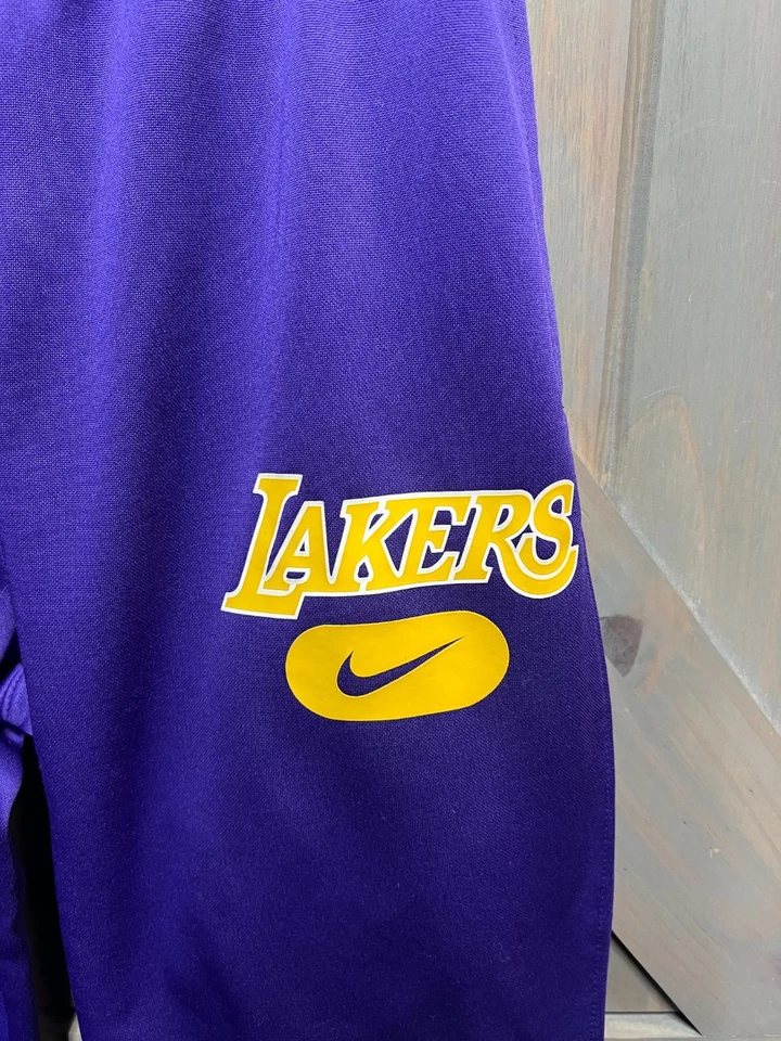 Nike Dri-Fit Graphic Los Angeles Lakers Spotlight Basketball Trouser Purple L - Image 3 of 4