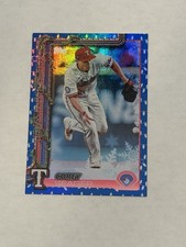2025 Topps Holiday Blue Metallic Holiday Lights #H125 Corey Seager - Rangers