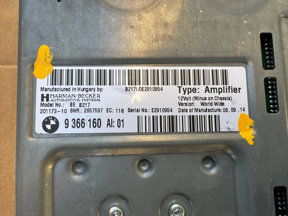 Amplificador amplificador BMW 535i 650i 750i 2014-2016 65126815969 OEM Foto 3 de 4