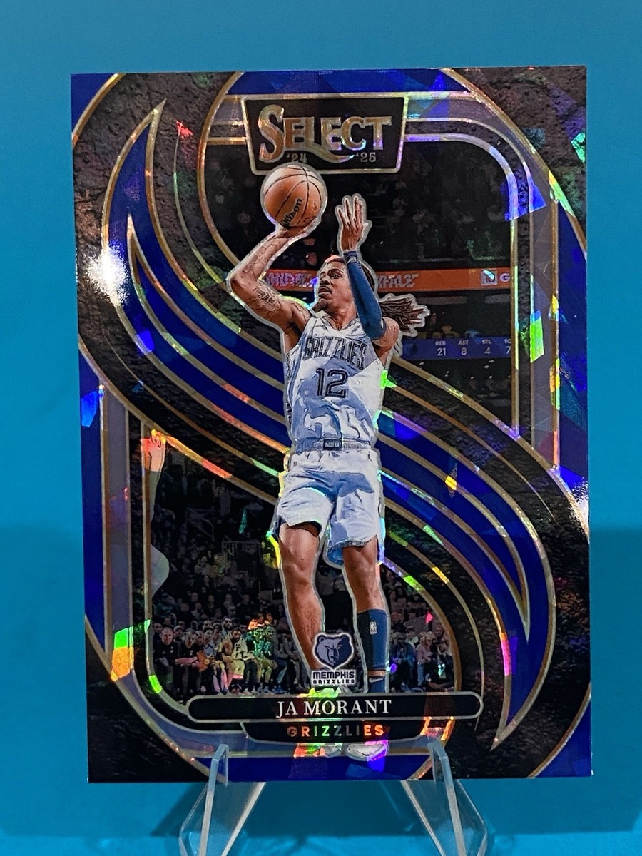 2024-25 Panini Select Blue Cracked Ice Prizm Ja Morant Basketball