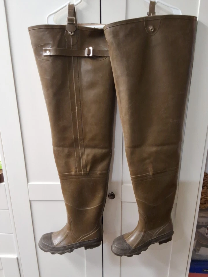 Vintage Cabela’s Canvas Hip Waders Mens Size 5 Made in USA - Image 2 of 3