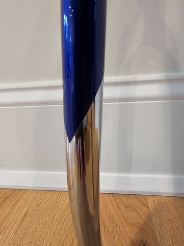 Columbus Casati Vintage Steel Fork 700c Rim Brake Threaded 230mm Chrome/Blue - Picture 8 of 9