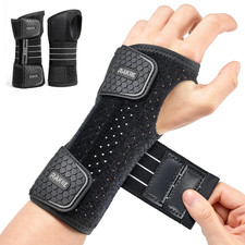 2 Pack Carpal Tunnel Wrist Braces, Adjustable Wrist Support Splint for Night Sle