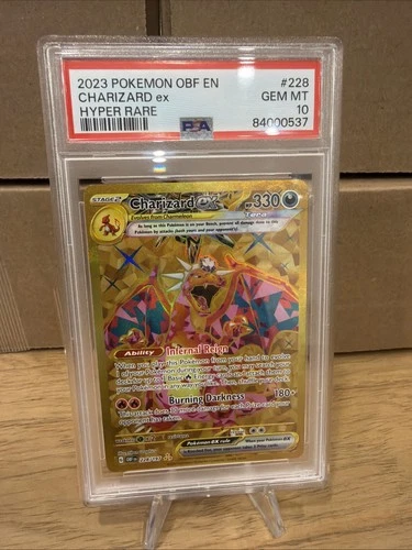 2023 POKEMON OBF EN-OBSIDIAN FLAMES HYPER RARE #228 CHARIZARD EX PSA 10