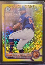 2022 Bowman - Chrome Prospects Robert Dominguez #BCP-51 Yellow Mini-Diamond...
