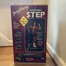 Vintage Step Exercise Aerobics Exercise Stepper Body Shaping Adjustable Step