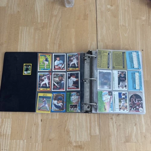 VTG 1990s Baseball +  Card 33 Pages + Album Lot - Nolan Ryan, Lasorda Autograph