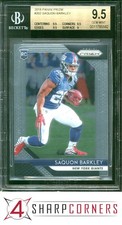 2018 PANINI PRIZM #202 SAQUON BARKLEY RC GIANTS BGS 9.5