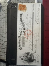 This is an antique bank check. July Of 1868 With Stamp 