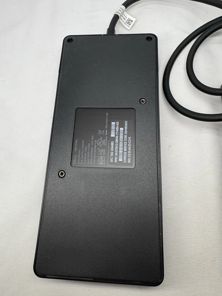 Estación de acoplamiento Dell WD19TB Thunderbolt 4 compatible con 4K nueva sin caja Foto 3 de 3