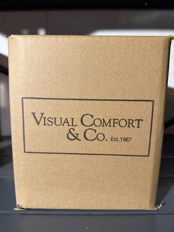 3 Visual Comfort Lamp Shade Linen SH5.5x6x7L Off White