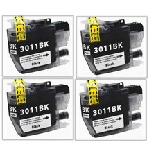 LC3013 High Yield Black Ink Cartridges 4-Pack for Brother MFC-J491DW MFC-J497DW