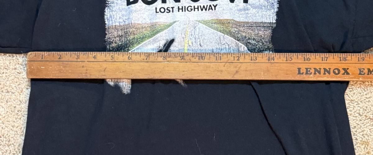 Bon Jovi 2007 Lost Highway Tour Black Large T-Shirt Unisex | eBay