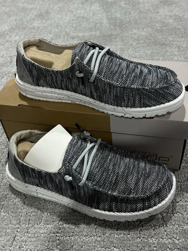 Hey Dude Women’s Wendy Sox In Dark Grey (SKU 121923008) Size US 8 New