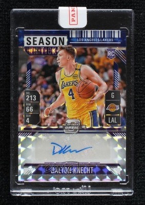 2024-25 Panini Mosaic Variation Blue Prizm 45/49 Dalton Knecht Auto RC 19fe