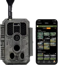 4G LTE Trail Camera S950, No-Glow Night Vision, Motion Activated, Mobile Alerts