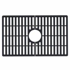 Vigo VGSG2718MB Silicone Grid 23-3/4" x 14-7/8" Silicone Basin Rack, Matte Black