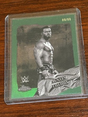 AUSTIN THEORY RODEO REBELS 2025 TOPPS CHROME WWE CACTUS JACK. Green. 89/99