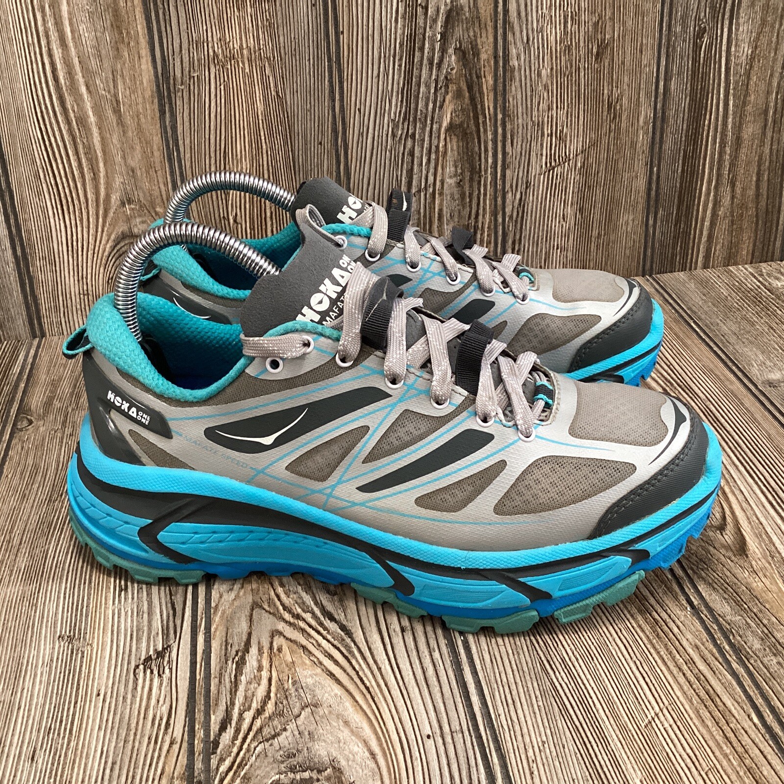 Hoka One One Mujer Mafate Speed 20109030 GBAT Azul Zapatos para Correr Tenis 7.5