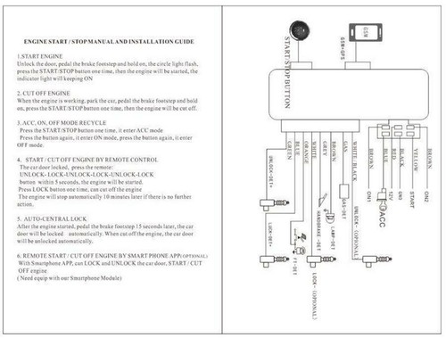 Car Engine One-Key Button Smart Start/Stop System With Phone App Remote Control - Picture 9 of 12