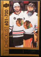 2021-22 21/22 Upper Deck Silver Foil #700 Checklist Seth Jones Marc Andre Fleury