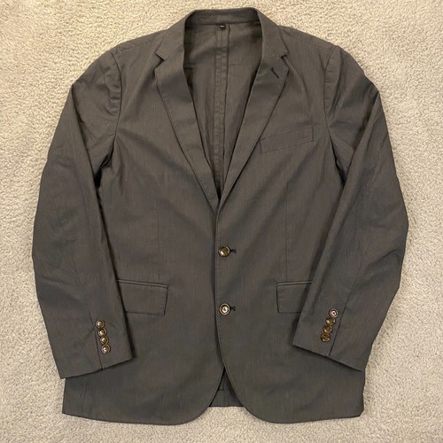 J.CREW Ludlow Blazer Mens Medium Sportcoat Jacket Micro Stripe Gray