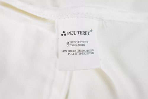 PEUTEREY Pearl Jacket Women's MEDIUM Thin White Blazer Look - Picture 7 of 9