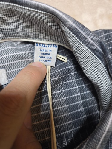 TOMMY BAHAMA Mens Size 3XL Gray Shirt Lazlo Ombre Stripe Stretch Long-Sleeved - Picture 5 of 14