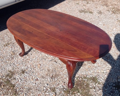 Oval Cherry Coffee Table  (CT-398) - Picture 1 of 7