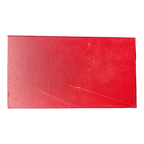 Cardinal Backgammon Case Only Red Black MCM Vintage Board Game - Picture 5 of 9