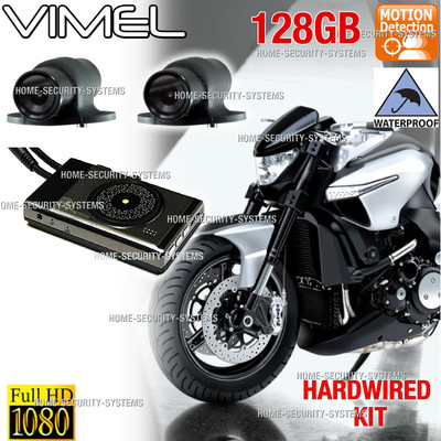 Bike Camera Motorcycle 128GB 1080 Twin Car Waterproof Hardwired Truck Best K1S