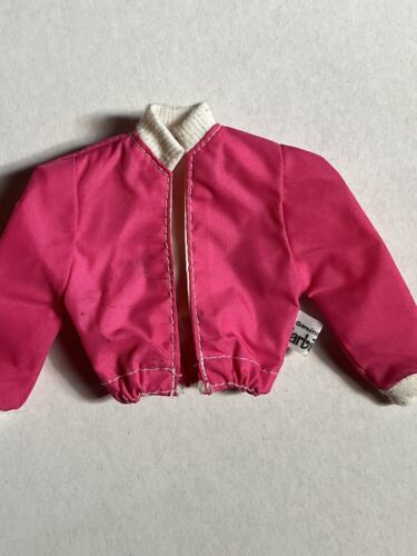 Barbie Black Label Pink Sports Jacket Lined 80’s Barbie Clothes 🦋 - Picture 1 of 4