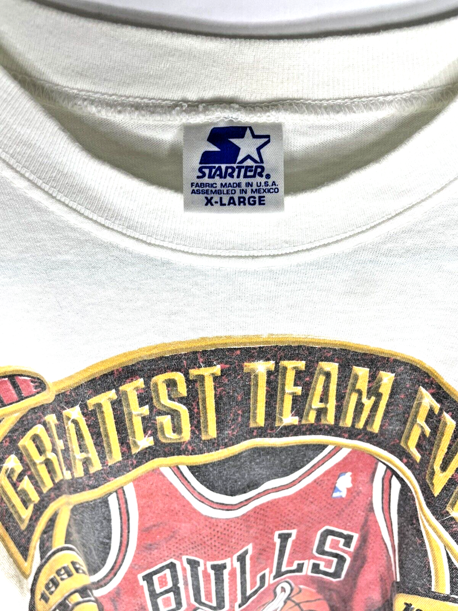 Vintage 1996 Chicago Bulls Greatest Team Ever Starter T Vintage 1996 Chicago Bulls Greatest Team Ever Starter T