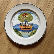 Villeroy & Boch Vitro Porcelain 10.5" Plate - Design Naif - Noah's Ark - Signed
