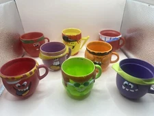 Pillsbury FUNNY FACE Set Of EIGHT MUGS 69-73 FAIR+/MID CONDITION HAND CHOSEN #1