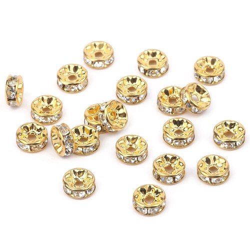 50pc/Lot 6mm 8mm 10mm AB Color Rhinestone Ball Shape Loose Beads Metal Crystal - Picture 61 of 65