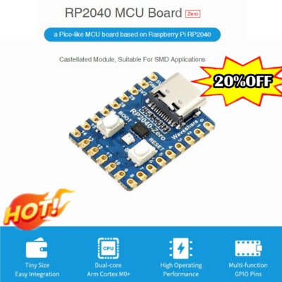 Raspberry Pi RP2040-Zero Microcontroller PICO Development Board RP2040 Dual HOT