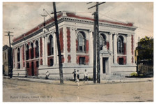 Vintage Postcard 1911 Public Library, Union Hill, New Jersey (NJ)