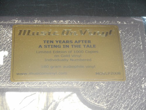 TEN YEARS AFTER a sting in the tale GOLD LP NEW numbered 180 GRAM music on vinyl - Picture 3 of 3