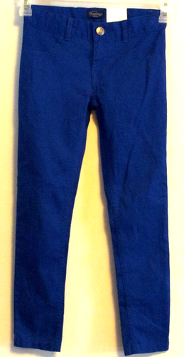 Girls Royal Blue Jeggings Size 8 Super Skinny Fit Adj Waist Children's Place NWT