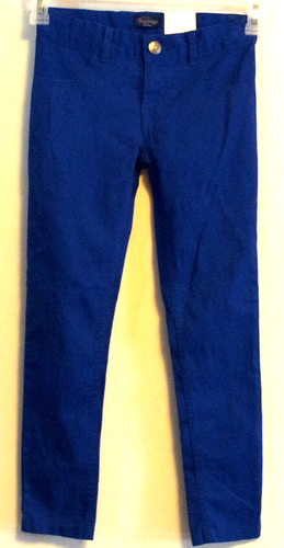 Girls Royal Blue Jeggings Size 8 Super Skinny Fit Adj Waist Children's Place NWT - Picture 1 of 9