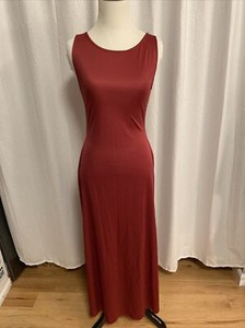 Spiritual Expressions Dance Dress  SA Long Maroon high legs slits straight Slim