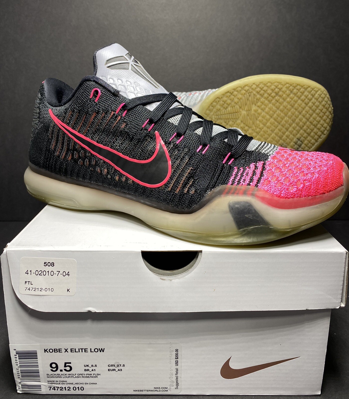 Nike Kobe 10 Elite Low Mambacurial 2015 