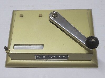 premier supermatic cigarette injector machine Twin Dual Tobacco Stock Premier Machine Supermatic Excel Makes