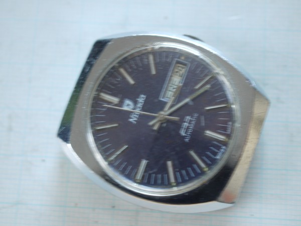 Nivada F77 Automatik Day-Date- Ø 35mm Restwerk -funktioniert-