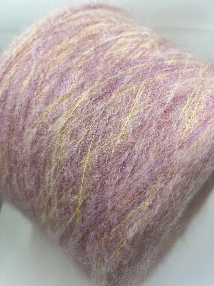 Kid Mohair Cone Yarn  30/10/30/30% Kid Mohair/WV/PA/PC, per 100g (3.52oz) - Image 2 of 4