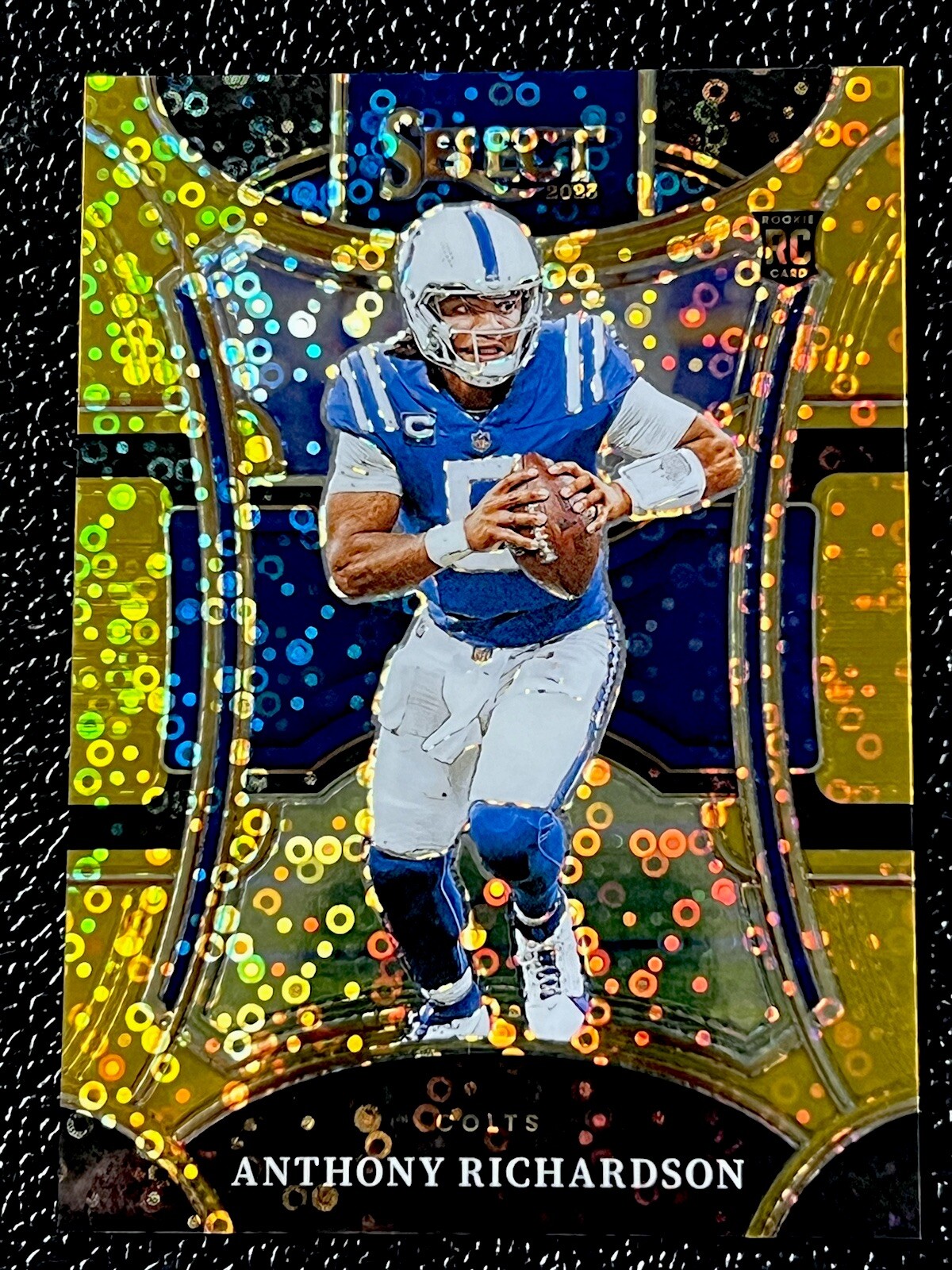 2023 Panini Select ANTHONY RICHARDSON Gold Suite Level Disco 10/10 RC - Colts