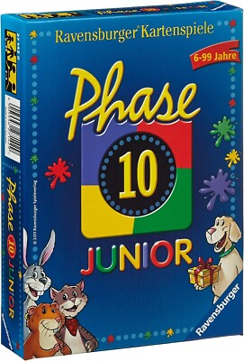 Phase 10 Junior. 2011 Ravensburger. New, unopened in foil. RARE!