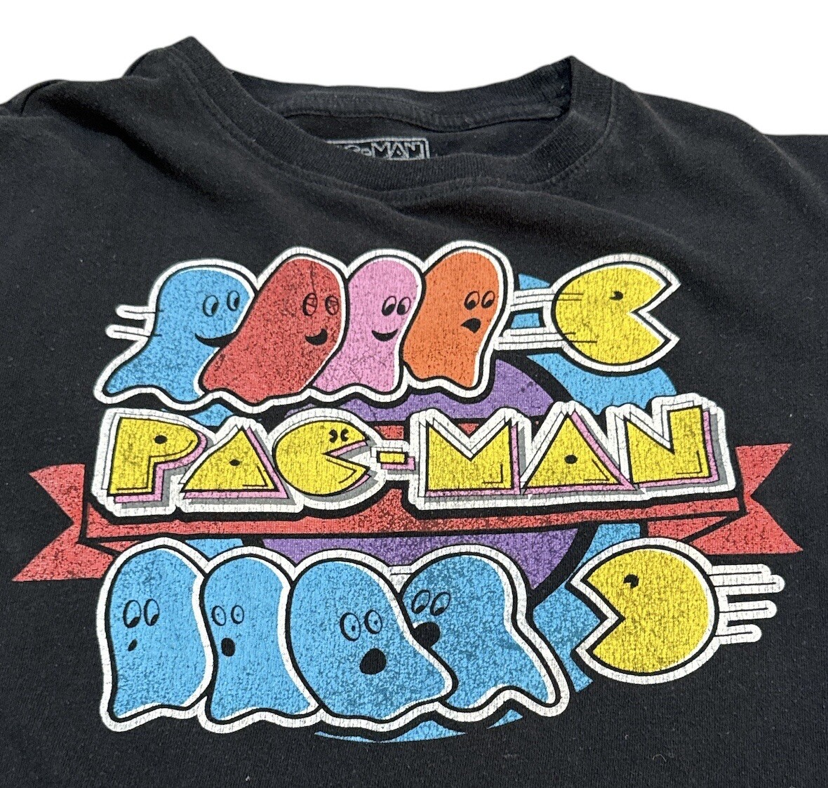 Pac-Man Video Game Retro T-Shirt Men's Medium | eBay